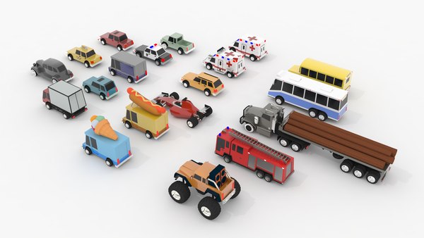 Cartoon cars pack pro model - TurboSquid 1298874
