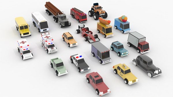 Cartoon cars pack pro model - TurboSquid 1298874