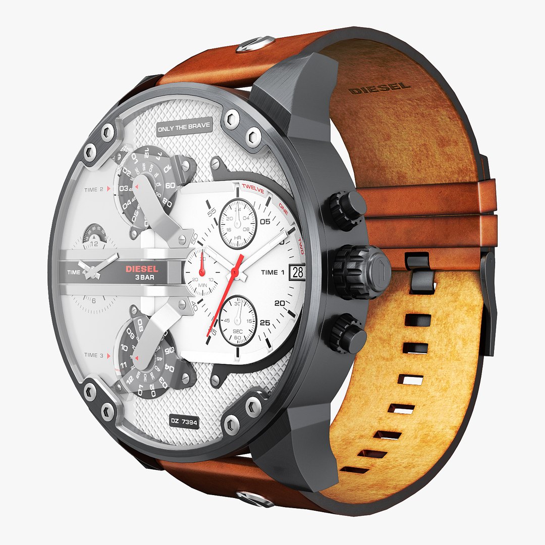 Realistic Wrist Watch Diesel 3D TurboSquid 1456919