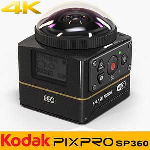 3D kodak pixpro sp360 4k model
