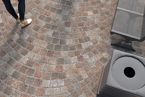 Cobblestones paving porphyry texture Material