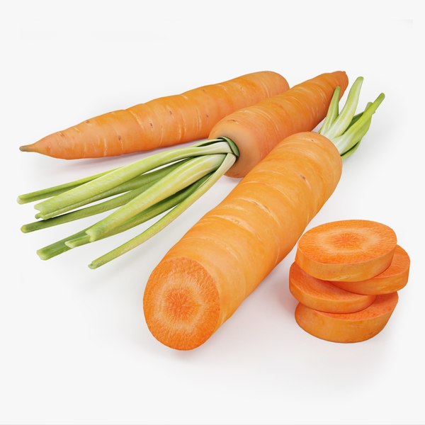 3d model of carrot modeled