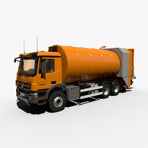 Mercedes Benz Actros 2632 6x4 BB Rotopress Garbage truck 3D model