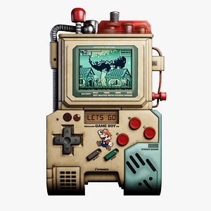 3D Nintendo Game boy model