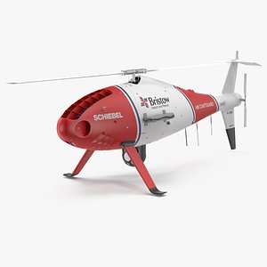 3D Schiebel Camcopter S100 UAV Coast Guard