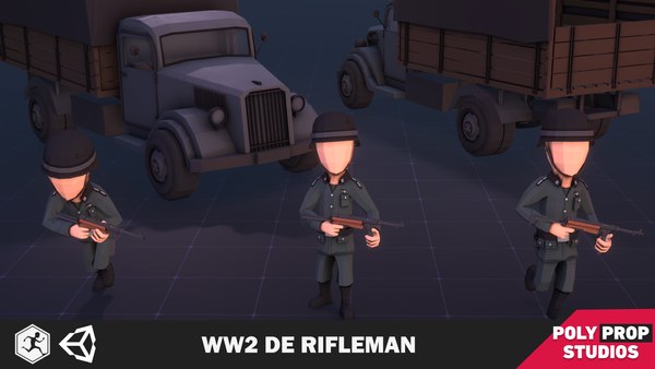 3D DE Rifleman Character model - TurboSquid 2030235