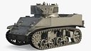 M5 Stuart Light Tank Rigged