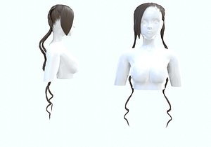 3D Stylized Long Hairstyle