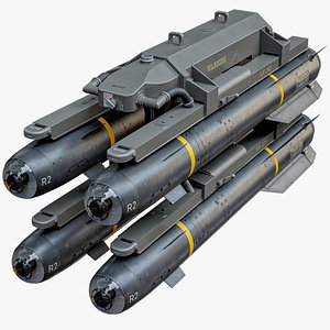 M299 Launcher With AGM-114R Hellfire II Missiles PBR