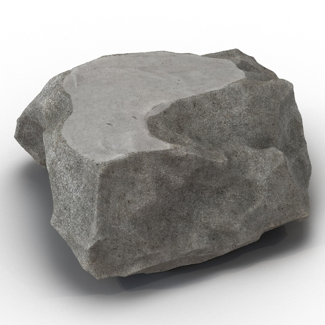 Concrete Chunk 5 Materials 3d Model