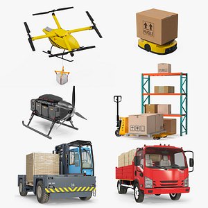 3D Logistics Collection 4 model