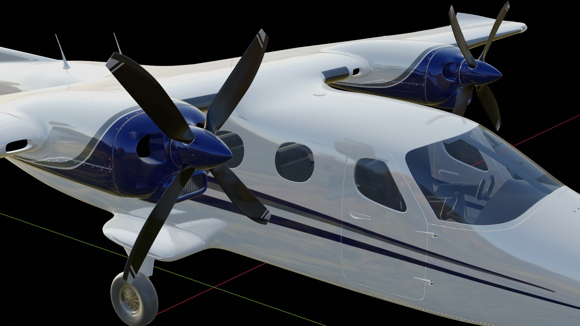 3D Tecnam P2012 Traveller - TurboSquid 2296288