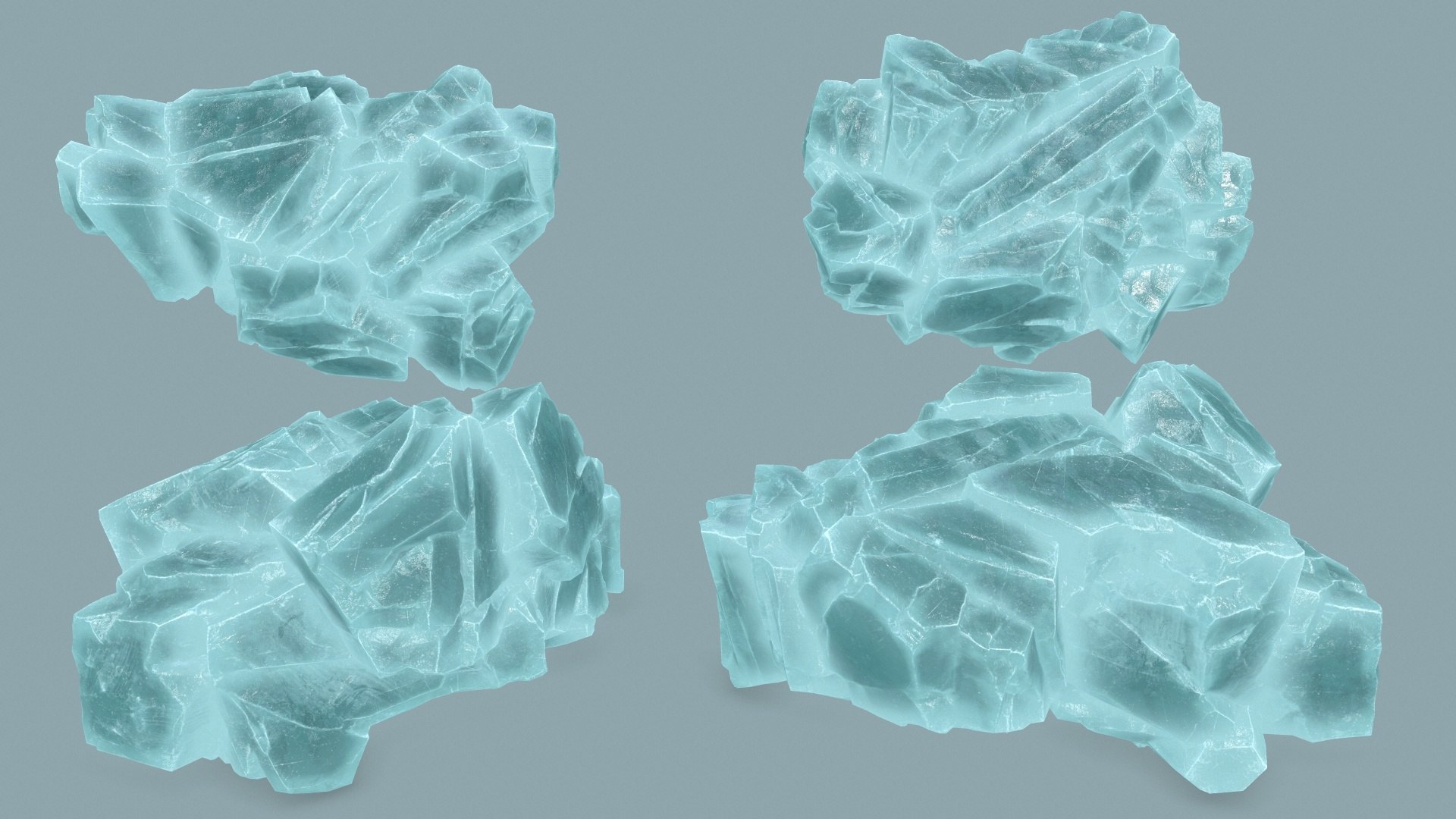 Ice Rocks Model - TurboSquid 2168152