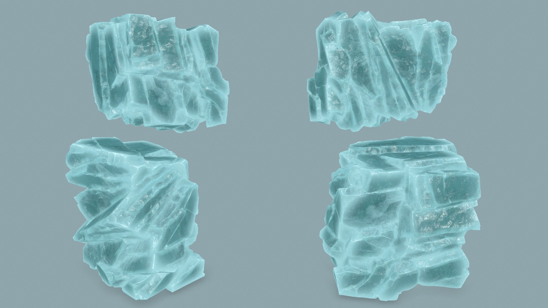 Ice Rocks Model - TurboSquid 2168152