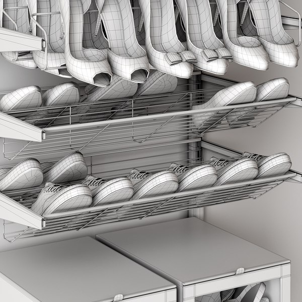 3D Shoe rack model - TurboSquid 1748423