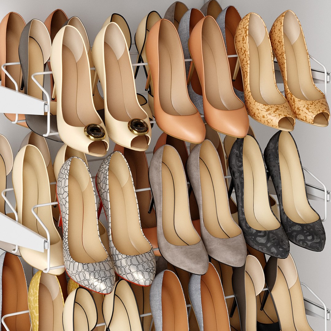 3D Shoe Rack Model - TurboSquid 1748423