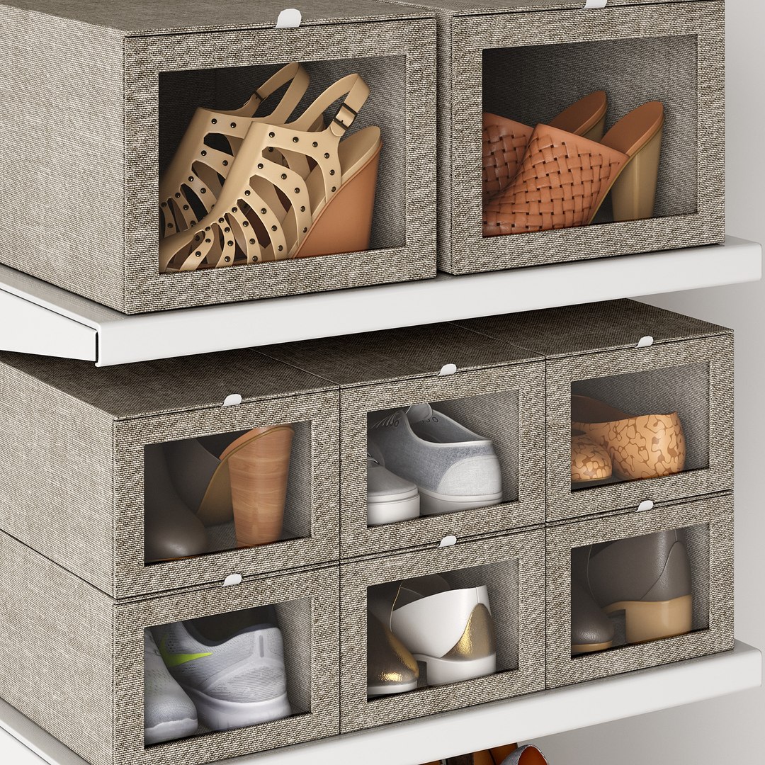 3D Shoe Rack Model - TurboSquid 1748423