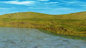 coastal landscape scenes 3d model