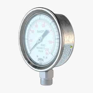 3D pressure gauge model