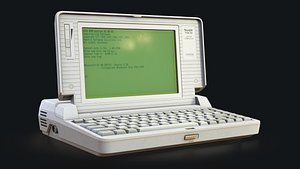 Retro laptop 3D model