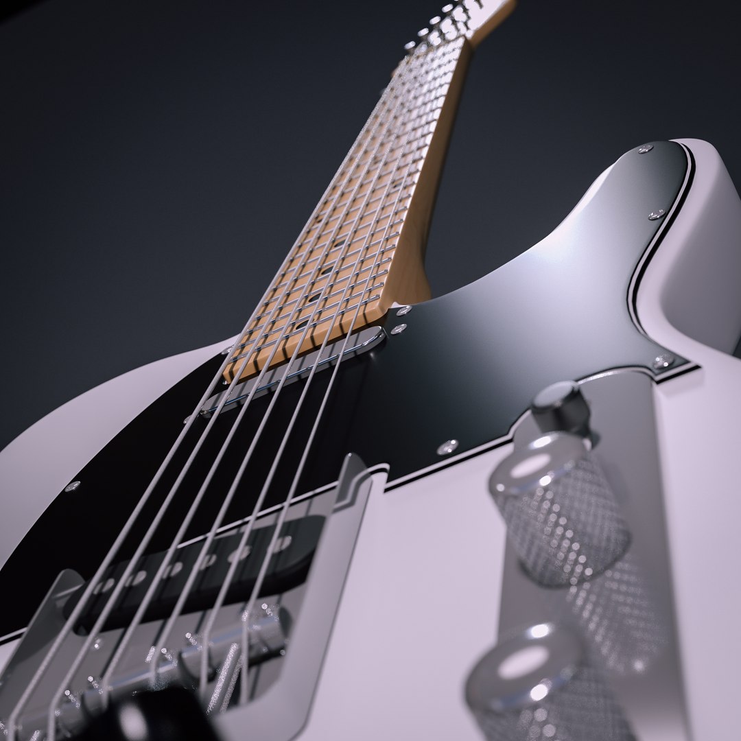 3D Fender Guitar Model - TurboSquid 1556244