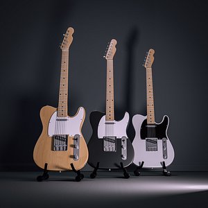 Telecaster guitar 3D model
