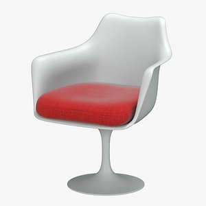 3D model knoll saarinen tulip armchair