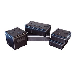 3D military crate