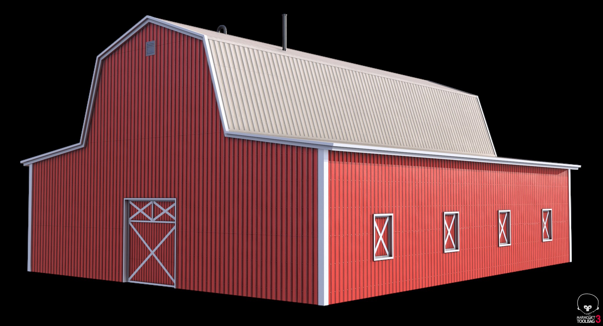 3D Red Farm Barn  19 PBR model https://p.turbosquid.com/ts-thumb/7E/mfUHOp/PA/screenshot003/png/1758894509/1920x1080/fit_q87/2829d920dd0e96ea464088caa50bd73eb4e4561a/screenshot003.jpg
