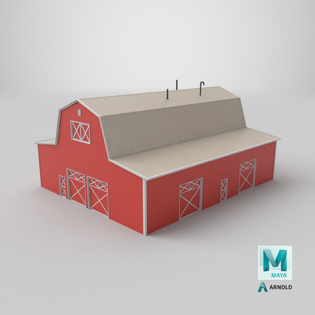 3D Red Farm Barn  19 PBR model https://p.turbosquid.com/ts-thumb/7E/mfUHOp/ar/stemcell_maya_arnold_render/png/1759160831/1920x1080/fit_q87/43ca7bb798103212ce52ae754afeb296a415847b/stemcell_maya_arnold_render.jpg
