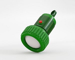 Cartoon Flashlight 3d Model