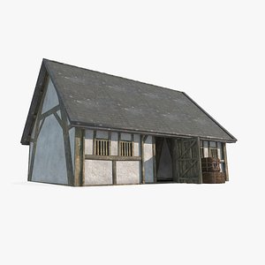 3D Ancient wooden houses
