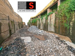 Urban water canal