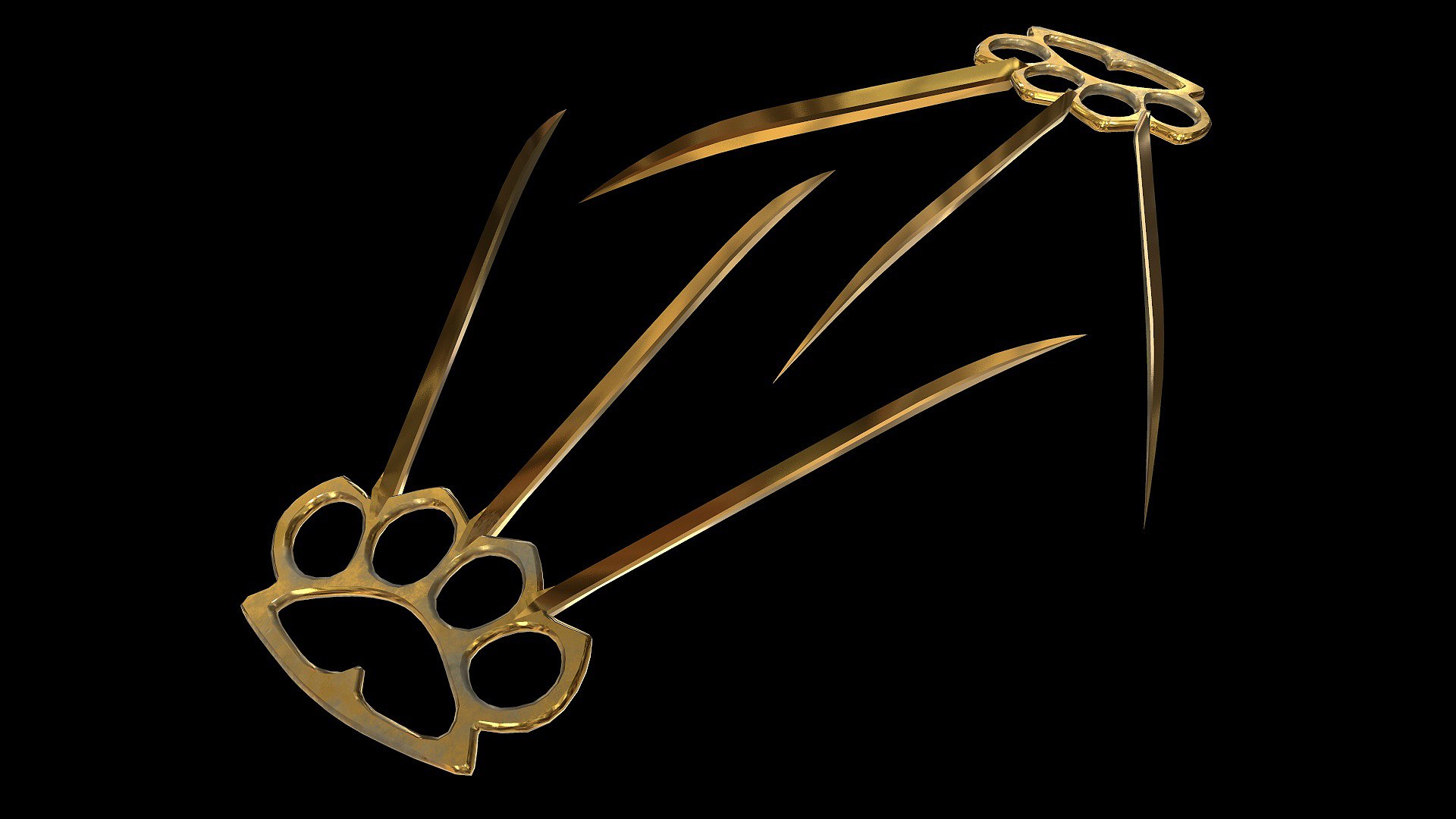 Brass Knuckles With Claws 3D - TurboSquid 2109450