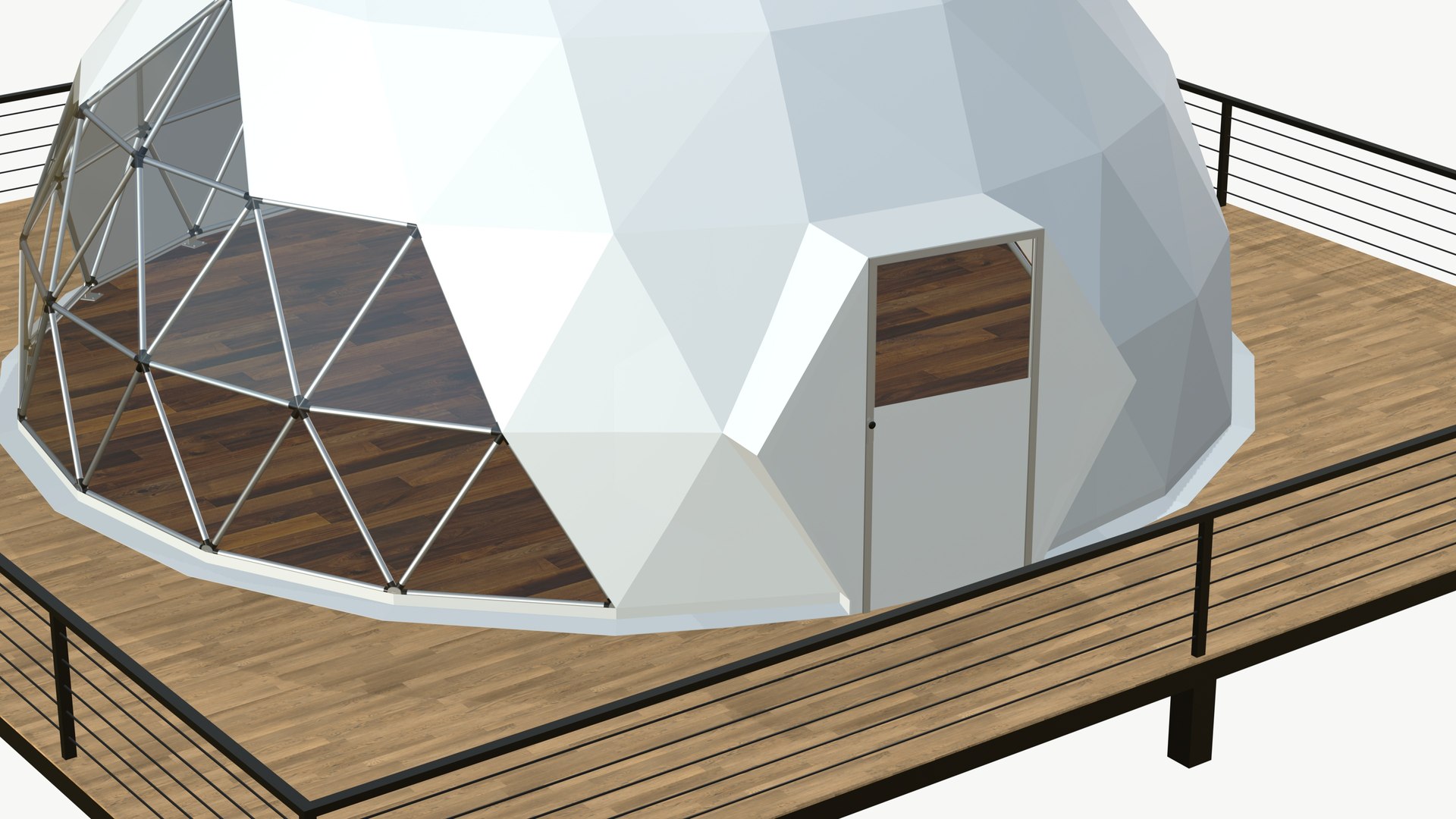 Geodesic Dome New Design 3D - TurboSquid 2043802