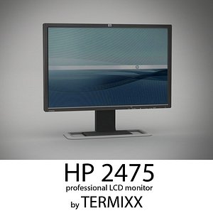 monitor hp 2475 3d obj