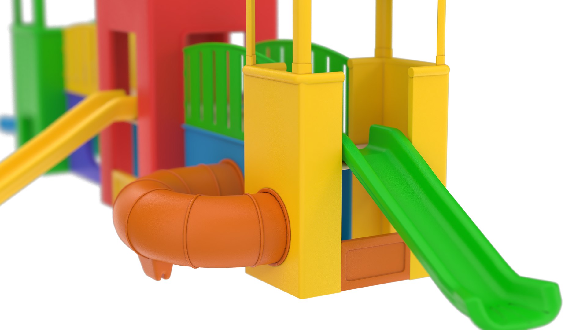 3D Playground Slide Model - TurboSquid 2295130