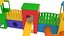 3D Playground Slide model