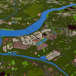 seoul city korea 2020 3D model