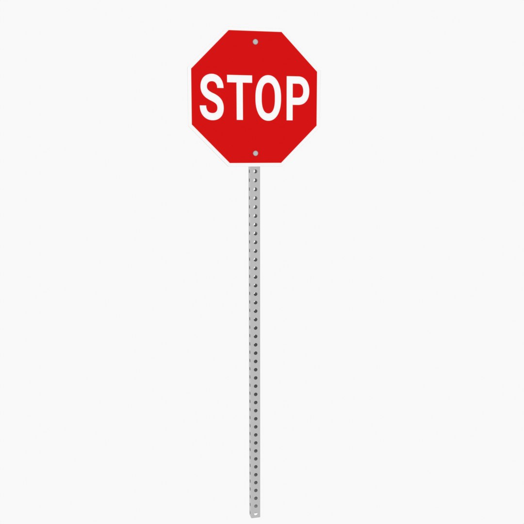 Stop Sign Model - TurboSquid 2392826