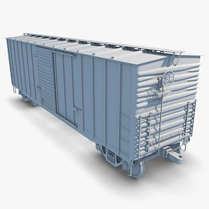 freight boxcar 3d obj
