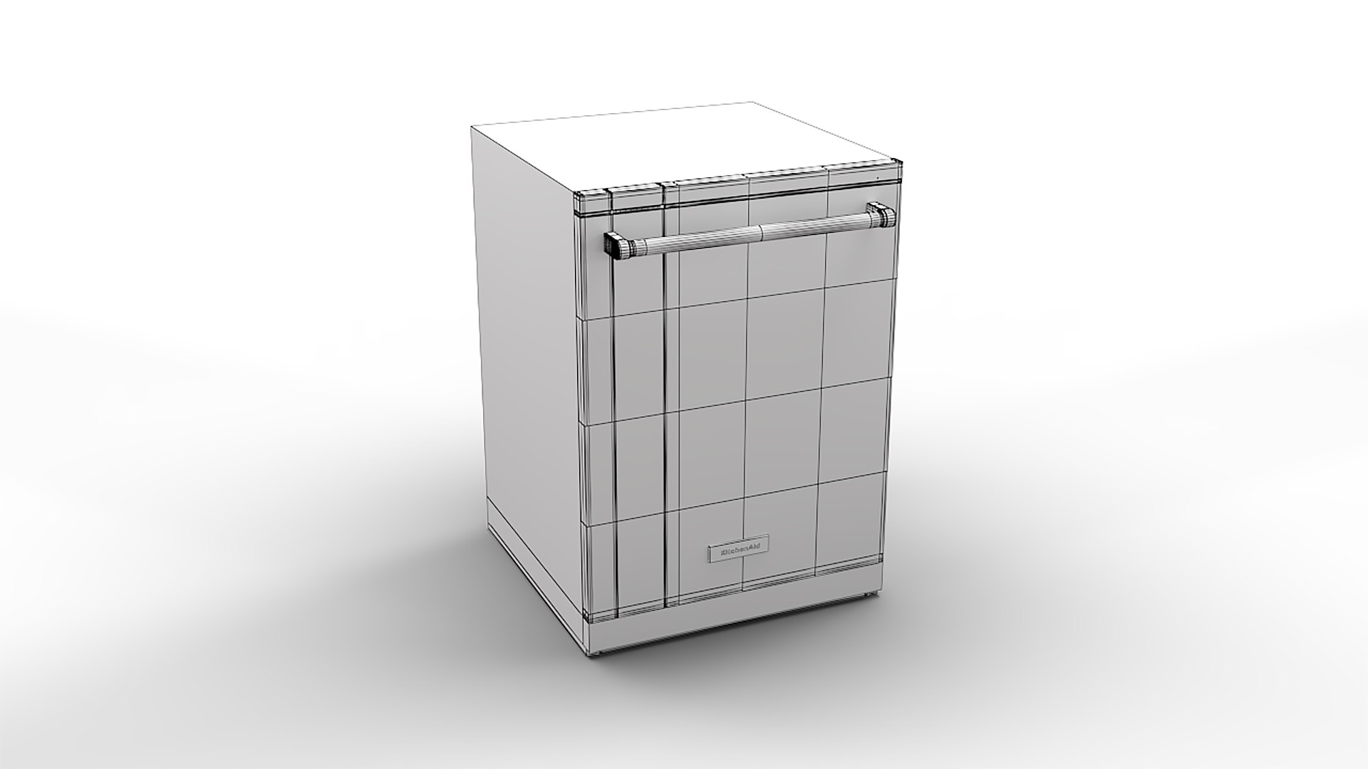 Kitchenaid Dishwasher KDTE204KPS 3D Model TurboSquid 2205692