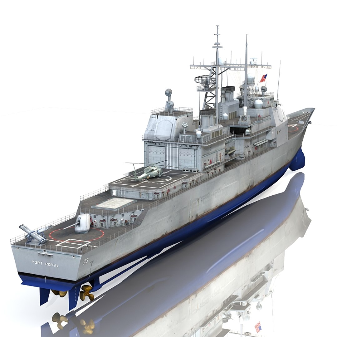 Uss Port Royal Cg-73 3d 3ds