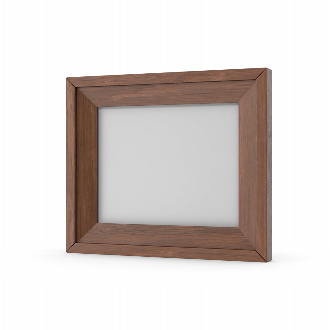 3D Dark Wood Picture Frame - TurboSquid 2091942