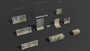Dirty Concrete Barrier Collection