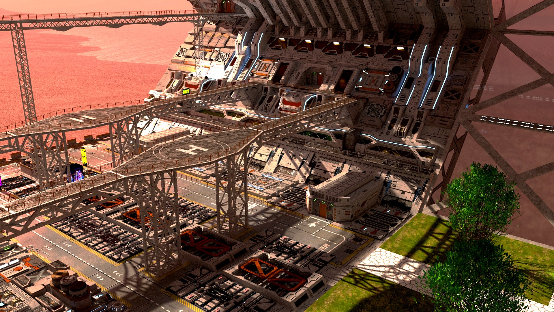 3D Futuristic Block City 3 Model - TurboSquid 2221297