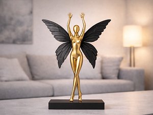 3D Abstract fairy sculpture - 3D Print model model