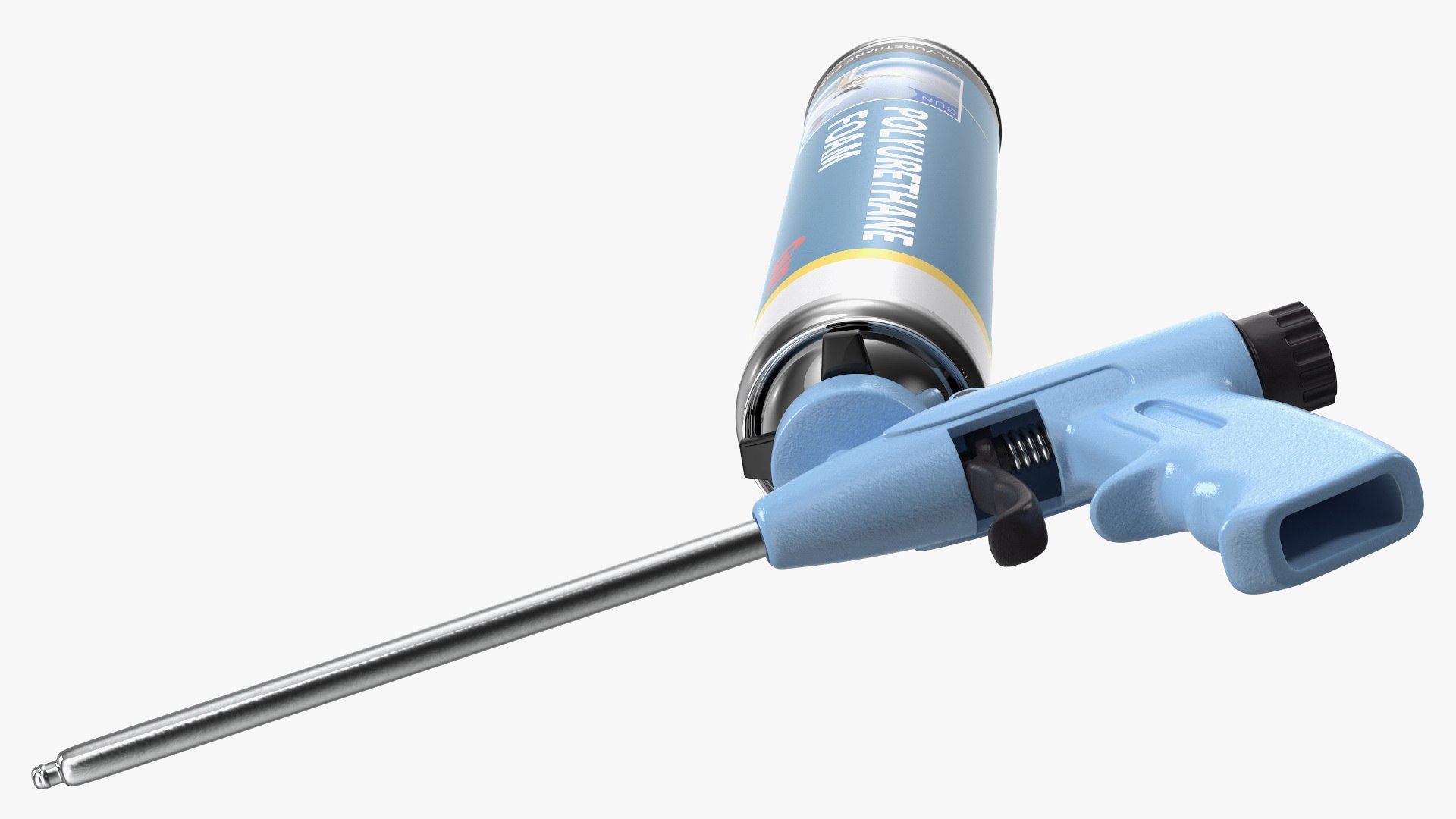 3D Polyurethane Spray Gun With Foam Balloon Assembled TurboSquid 2076164