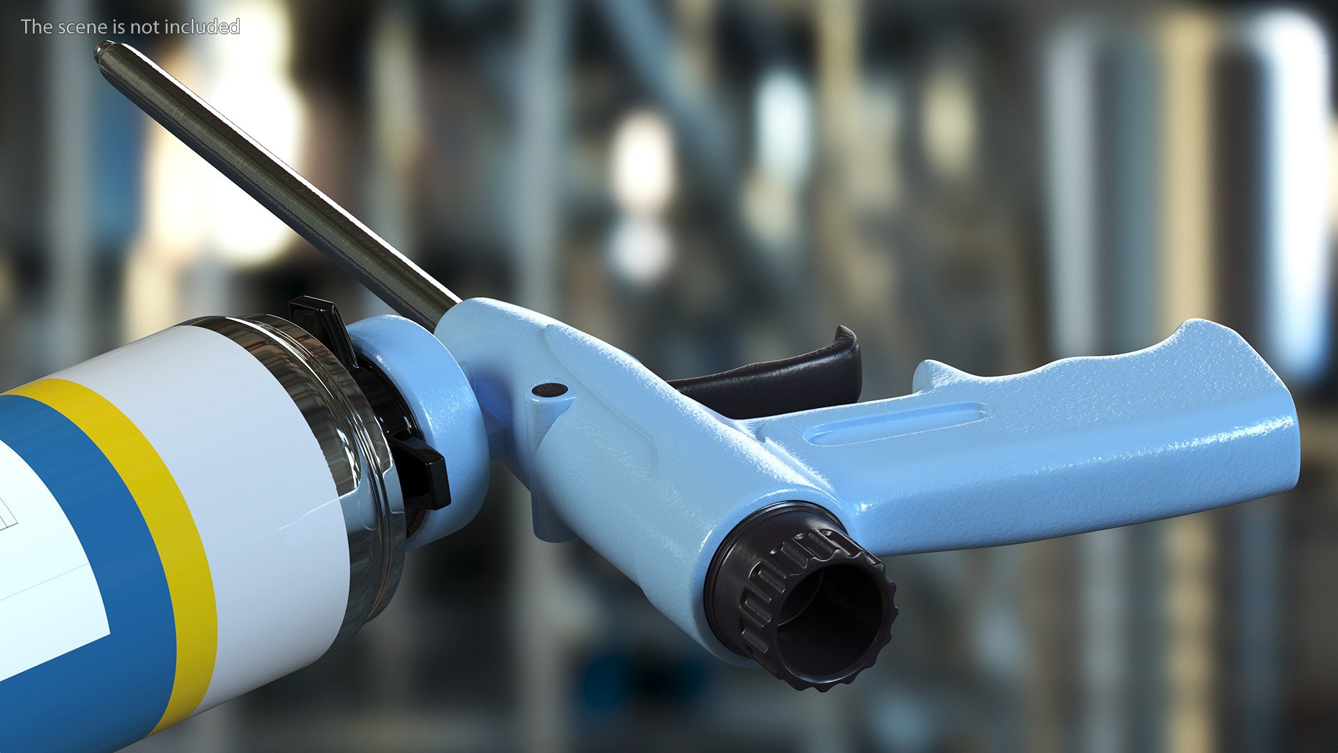 3D Polyurethane Spray Gun with Foam Balloon Assembled TurboSquid 2076164