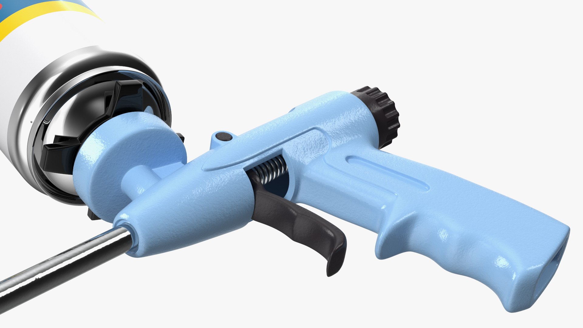 3D Polyurethane Spray Gun with Foam Balloon Assembled TurboSquid 2076164